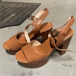 Wooden Platform Heels